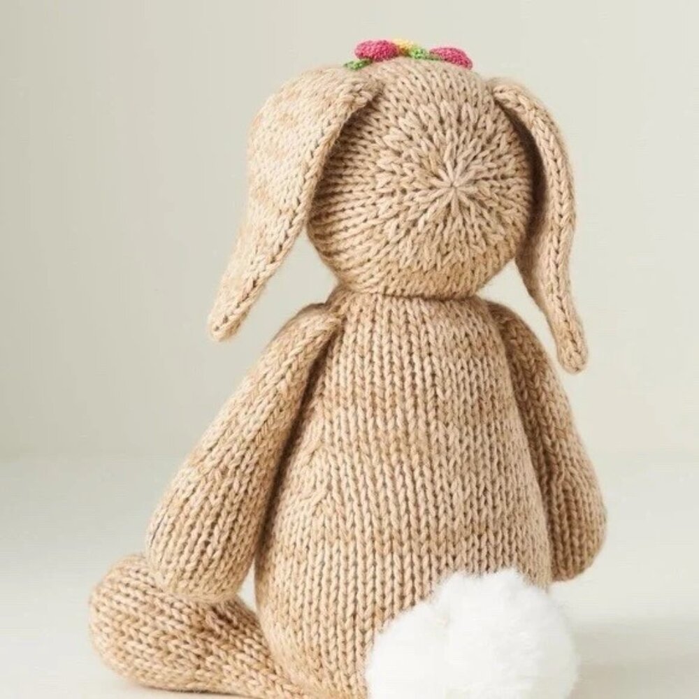 NWT Anthropologie Melange Collection Bunny with Flowers ~ New! Easter - Picture 2 of 2